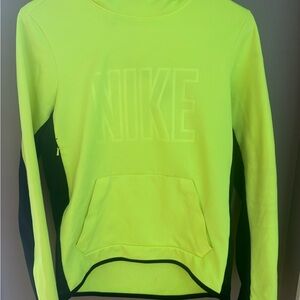 Nike Fluorescent Yellow Pullover with Black Details